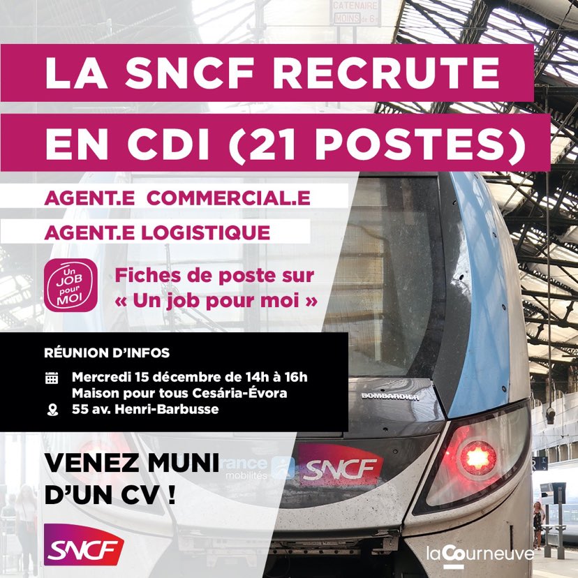 La SNCF recrute