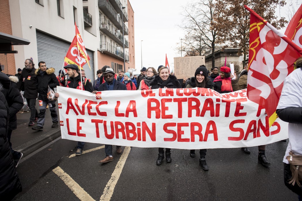 Grève contre la retraite à points