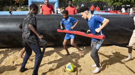 Sport lors de l'inauguration de La Courneuve Plage